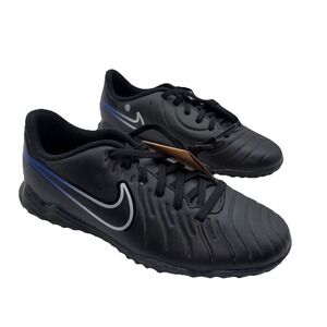 Nike Tiempo Legend 10 Club Tf "Turf" Black-Chrome-Hyper Royal Sz 5.5 DV4345-040]
